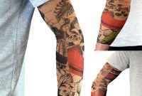 Nylon Tattoo Fancy Dress Colourful Sleeve Party Dress Up Fake Tattoo in size 1800 X 1800