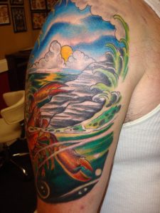 Ocean Tattoo Half Sleeves Ocean Scene Half Sleeve Nateosborne with regard to proportions 774 X 1032