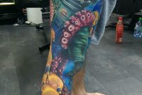 Ocean Themed Leg Sleeve Alex Rattray Of Red Hot And Blue Tattoo inside size 1085 X 1920