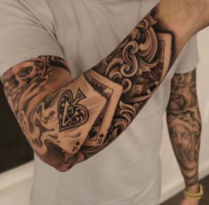 Pay 2 Play Playing Card Sleeve Best Tattoo Design Ideas with regard to dimensions 1020 X 1000