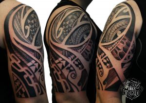 Peters 12 Sleeve Tattoo Abgeheilt Healed Hybrid Tattoos Done pertaining to measurements 1500 X 1058