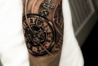 Pocket Watch Tattoo Sleeve Repinned Vom Gentlemanclub Viele Tolle throughout sizing 1356 X 2048