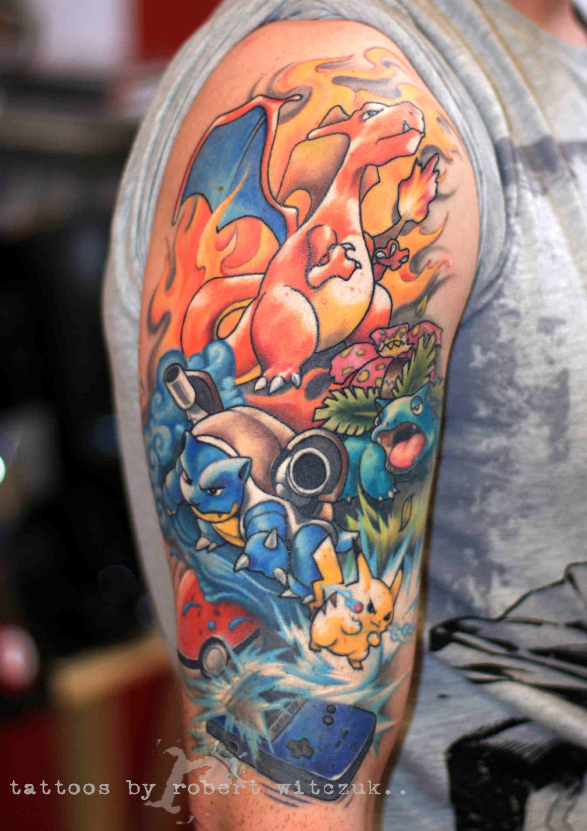 Pokmon Tattoo Probably The Most Epic Pokmon Sleeve Ive Seen throughout measurements 2004 X 2839