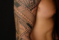 Polynesian Right Full Sleeve Tattoo with dimensions 1067 X 1600