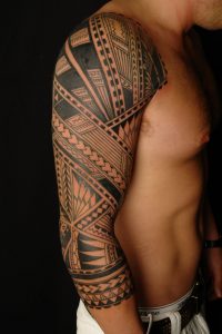 Polynesian Right Full Sleeve Tattoo within proportions 1067 X 1600