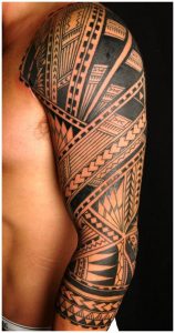 Polynesian Sleeve Tattoo Designs Popular Tattoo Design in sizing 654 X 1239