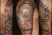 Polynesian Tribal Half Sleeve Tattoo Blaze Blazeovsky On throughout proportions 894 X 894