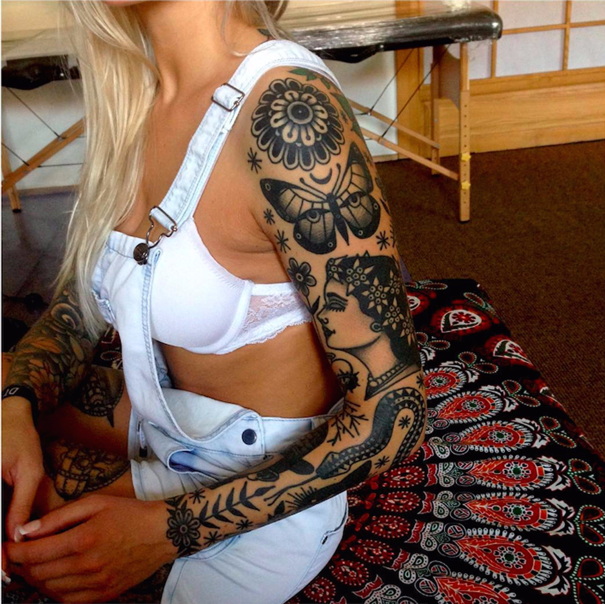 Pretty Sleeve Tattoos Popsugar Beauty throughout proportions 2000 X 1997