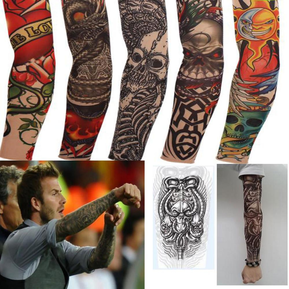 Punk Fake New Mixed 100nylon Elastic Fake Temporary Tattoo Sleeve with regard to size 1000 X 1000