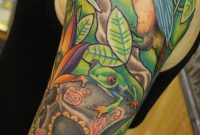 Rain Forest Tattoos Rainforest Tattoo Sleeve With Sugar Skull pertaining to dimensions 900 X 1350