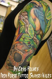 Rain Forest Tattoos Rainforest Tattoo Sleeve With Sugar Skull pertaining to dimensions 900 X 1350