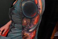 Realistic Galaxy Half Sleeve Tattoo pertaining to size 1000 X 1000