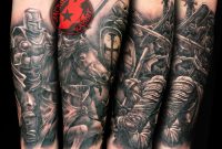 Realistic Knight Warrior Battle Scene Horse Sleeve Tattoo Jackie inside dimensions 3138 X 2550