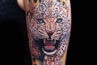 Realistic Roaring Jaguar Tattoo On Half Sleeve For Girls with regard to proportions 1600 X 2132