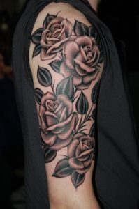 Realistic Roses Sleeve Tattoo Ink Pinte pertaining to measurements 851 X 1280