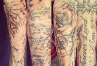 Really Enjoyed This Half Sleeve Writing Not Done M Tattoos in measurements 1334 X 1334