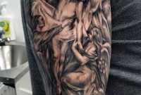 Religious Half Sleeve Tattoo Justyna Kurzelowska Dark Rose Tattoo pertaining to sizing 1423 X 2593