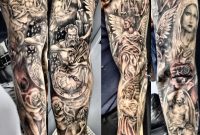 Religious Sleeve Tattoo Justyna Kurzelowska Tattoos with regard to dimensions 955 X 1024