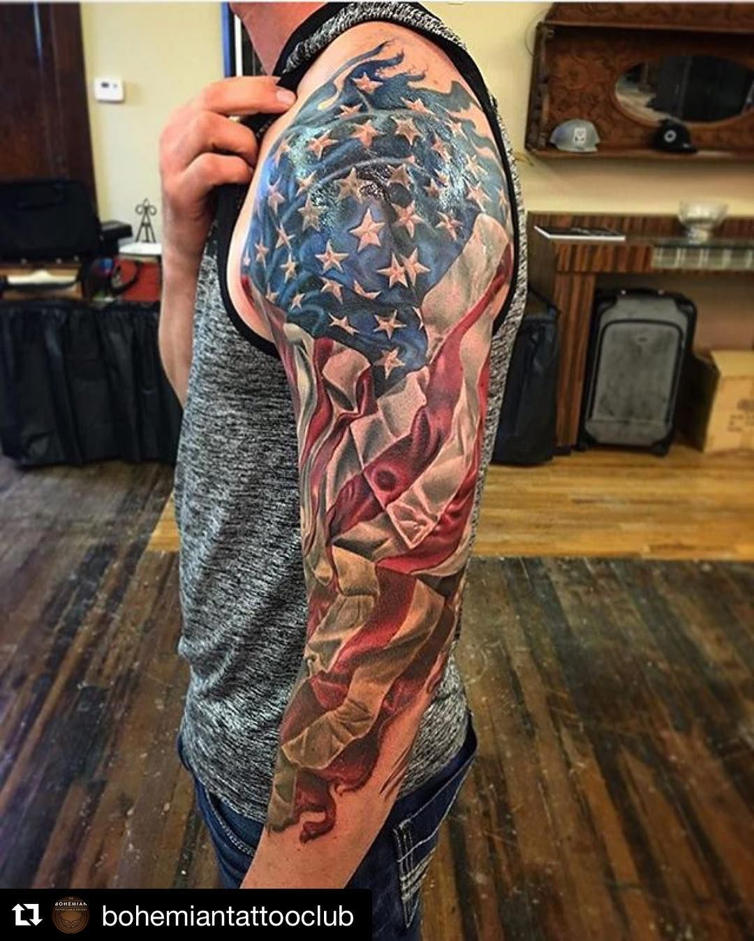 Repost Bohemiantattooclub With Repostapp American Flag 34 intended for size 1080 X 1348