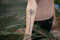 Right Forearm Palm Tree Tattoo in proportions 1200 X 800