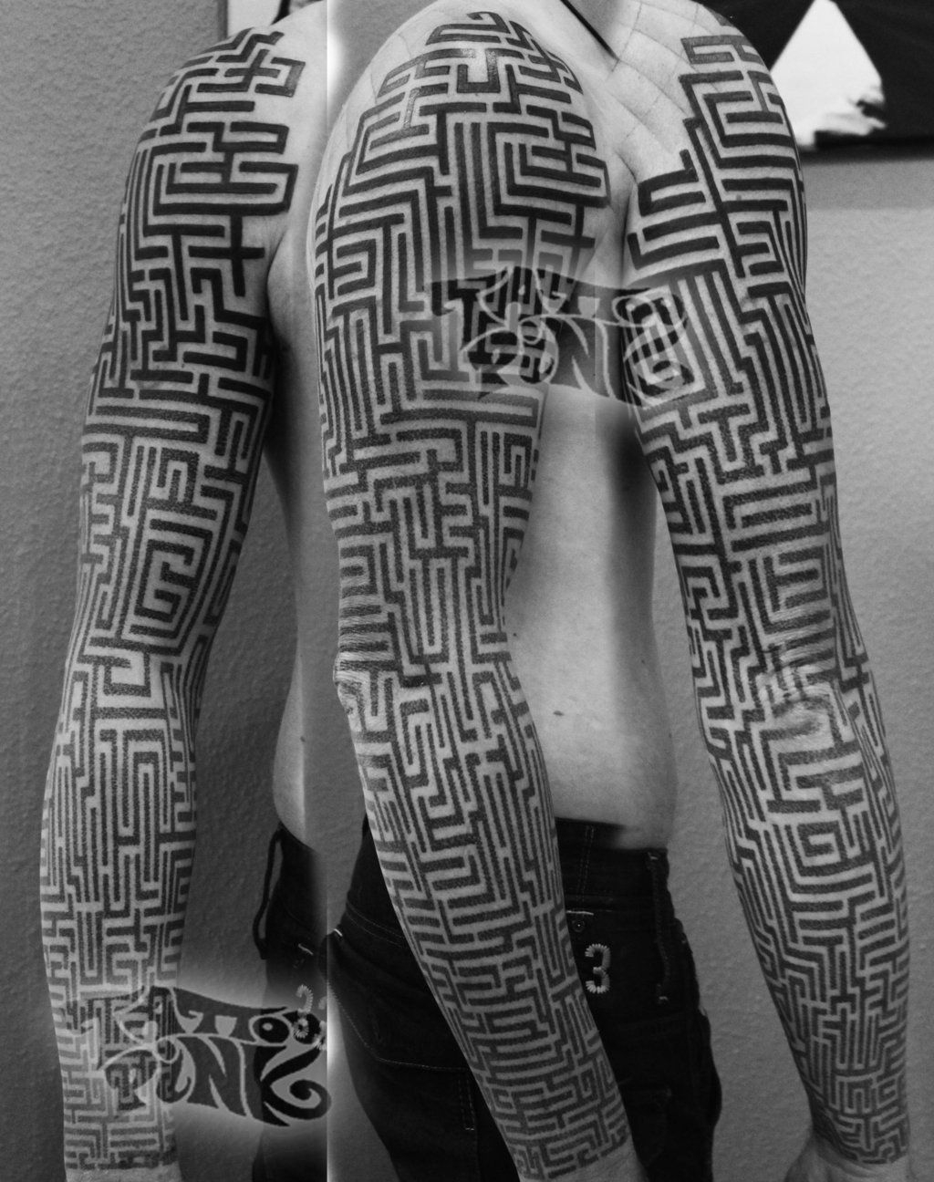 Ronny Maze Sleeve Tattoopink On Deviantart Interest Tattoo within proportions 1024 X 1296