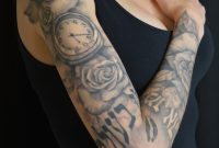 Rose And Compass Sleeve Tattoos Nancy throughout dimensions 3552 X 4192