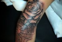 Rose And Spider Web Tattoo Oscar Moreno Tattoos Spooksink throughout size 1136 X 1136