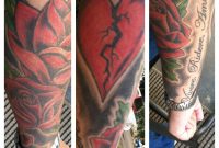 Roses Broken Heart Italian Live Laugh Love Half Sleeve Tattoo inside dimensions 1936 X 1936