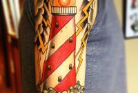 Sailor Jerry Lighthouse Tattoo On Half Sleeve Lighthouse Tattoos for measurements 1000 X 1434