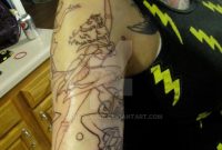 Sailor Moon Half Sleeve Tattoo In Progress Herrolaura On Deviantart in sizing 737 X 1084