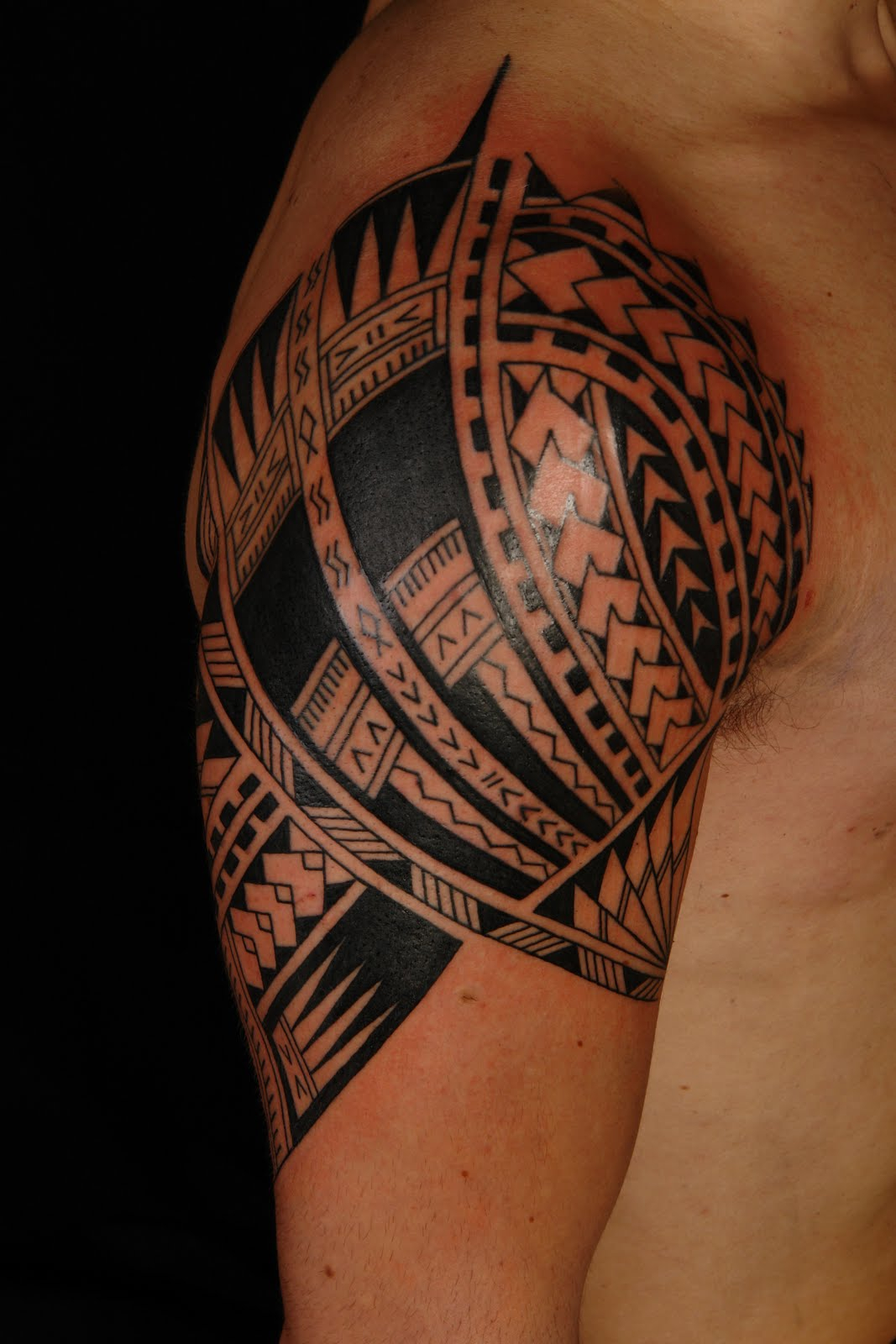 Samoan Half Sleeve Tattoo For Men for proportions 1067 X 1600