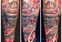Samurai Tattoo Sleeve With Cherry Blossoms From Oracle Tattoo In within size 750 X 1334