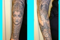 Saraswati Tattoo Black And Grey Sleeve Tattoo Beautiful Tattoo intended for dimensions 1117 X 1395