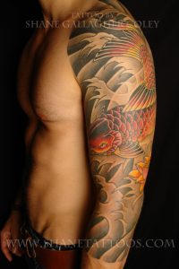 Shane Tattoos Japanese Koi 34 Sleeve Tattoo On Shaydon in dimensions 1067 X 1600