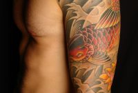 Shane Tattoos Japanese Koi 34 Sleeve Tattoo On Shaydon within measurements 1067 X 1600