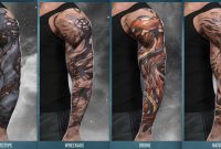 Side Side Large Pic Of The Sleeve Tattoos Eve throughout size 1301 X 667