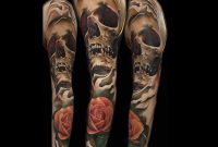 Skull And Roses Tattoo Sleeve Best Tattoo Ideas Gallery in sizing 1080 X 1080