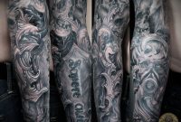 Skull Horror Viking Military Armsleeve Fore Arm 2facetattoo with regard to proportions 3309 X 2816