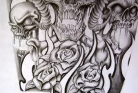 Skull Sleeve Drawing At Getdrawings Free For Personal Use in sizing 774 X 1032