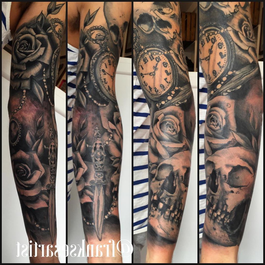 Skull Tattoo Sleeves Gallery 100 The Best Skull Tattoo Designs For in proportions 1080 X 1080