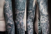 Skullhorrorvikingmilitaryarmsleeve32facetattoo D4x5qcs intended for proportions 900 X 1026