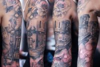 Sleeve Tattoo Golden Iron Tattoo Studio Downtown Toronto inside size 3456 X 2817