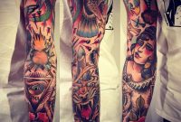 So Dope Moon Woman Rose Eagle Arm Tattoo Neo Traditional Alex with dimensions 1280 X 1280