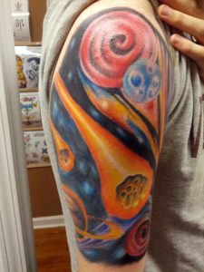 Solar System Tattoo Sleeve Google Search Tattoos Full Half throughout proportions 1749 X 2332