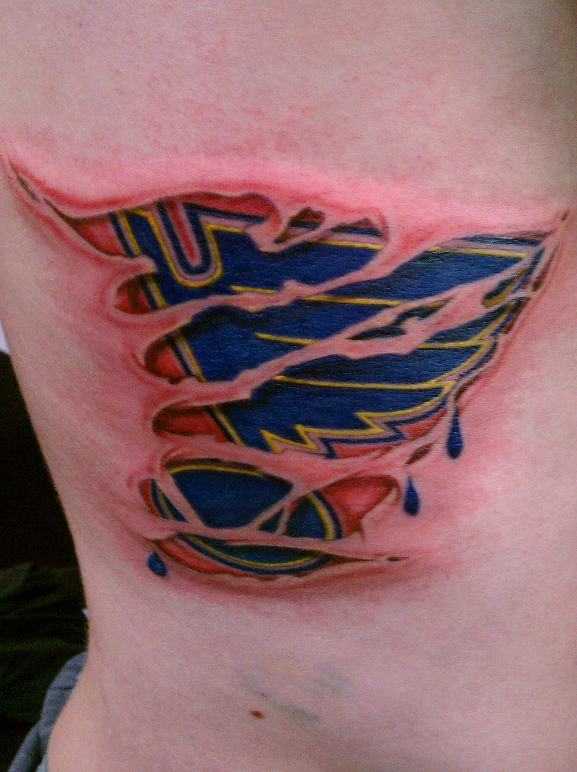 St Louis Blues Tattoo Lou From Dr Jacks In Bellevue Ne Tattoos with sizing 1950 X 2610