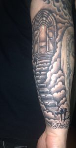 Stairway To Heaven Piece On My Right Forearm My Tattoos throughout proportions 1534 X 2980