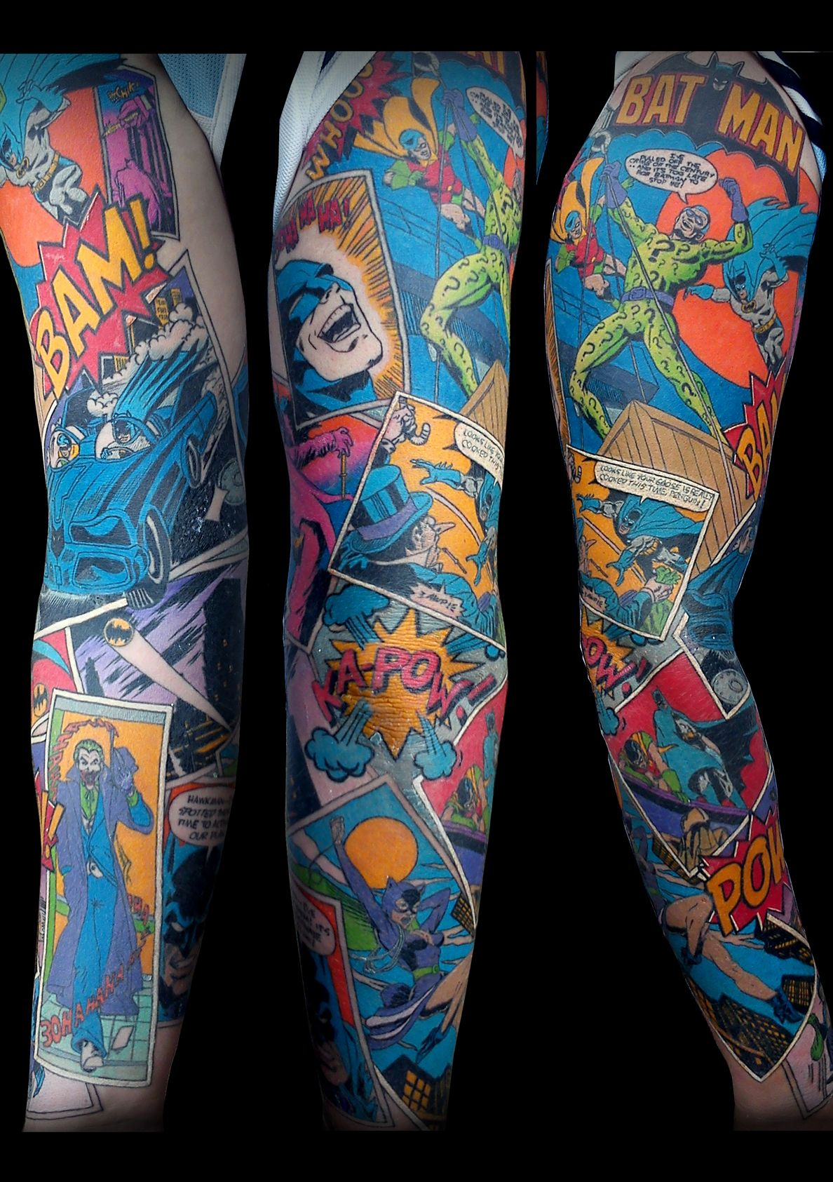 Stellar Batman Sleeve Love The Colors And The Detailed Panels Won intended for dimensions 1188 X 1685