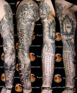 Sugar Skull Praying Hands Spider Web Sleeve Tattoo 10241239 intended for dimensions 1024 X 1239