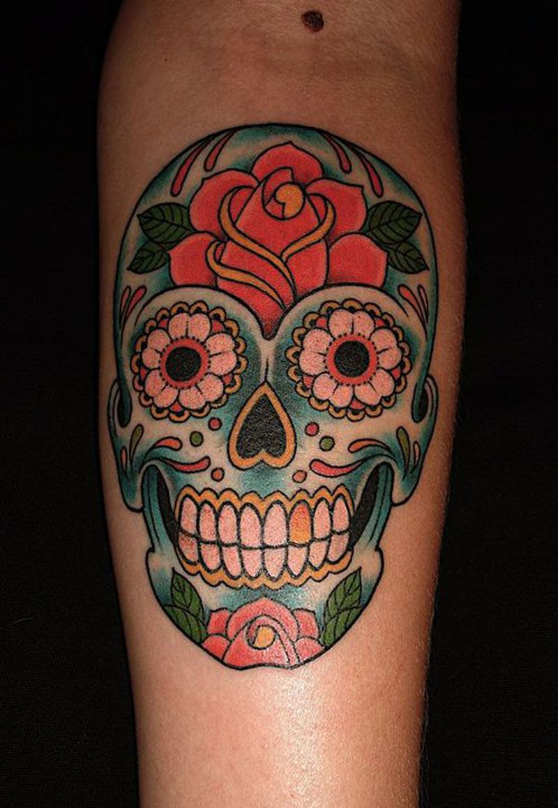 Sugar Skull Sleeve Tattoo Designs Httptattooideastrend within sizing 800 X ...