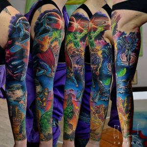 Superhero Tattoos Superhero Hand Tattoo Superhero Full And Half with regard to measurements 894 X 894